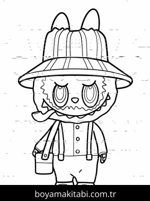 Labubu boyama sayfası,  coloring page, , 