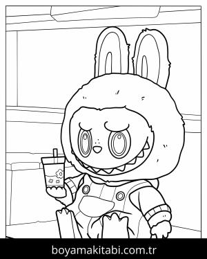 Labubu boyama sayfası,  coloring page, , 