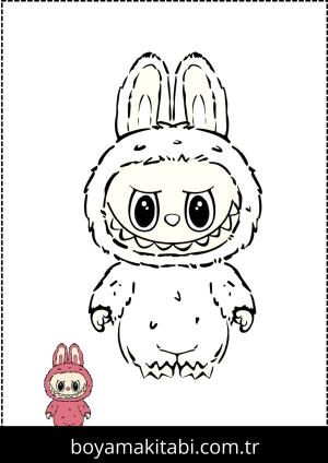 Labubu boyama sayfası,  coloring page, , 