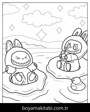Labubu boyama sayfası,  coloring page, , 