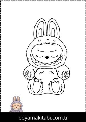 Labubu boyama sayfası,  coloring page, , 