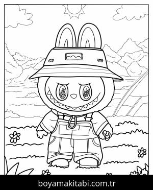 Labubu boyama sayfası,  coloring page, , 
