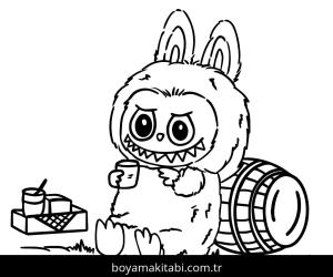 Labubu boyama sayfası – renkli çizimler, okul öncesi