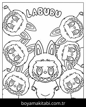 Labubu boyama sayfası,  coloring page, , 