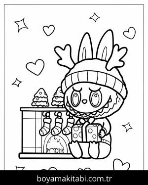 Labubu boyama sayfası,  coloring page, , 