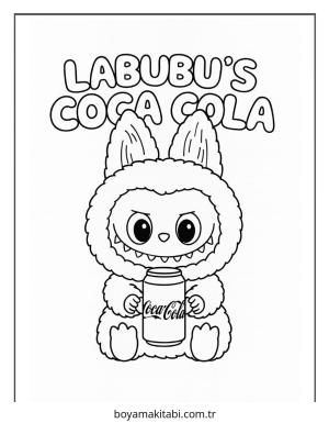 Labubu boyama sayfası – okul öncesi, evde etkinlik