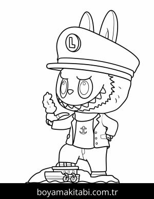 Labubu boyama sayfası,  coloring page, , 