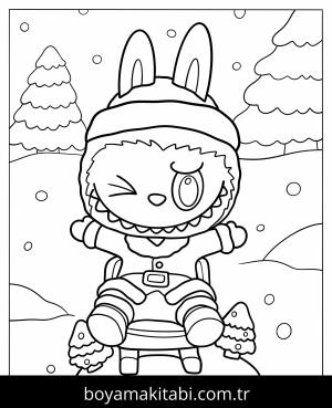 Labubu boyama sayfası,  coloring page, , 