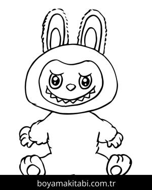 Labubu boyama sayfası – okul öncesi, evde etkinlik