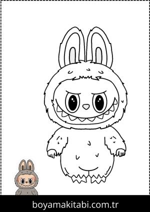 Labubu boyama sayfası,  coloring page, , 