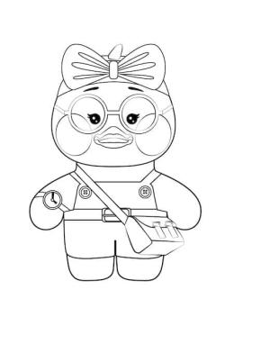 Lalafanfan Duck boyama sayfası,  coloring page, Güzel Lalafanfan Duck, 