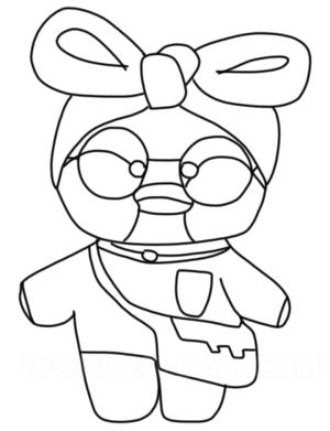 Lalafanfan Duck boyama sayfası,  coloring page, Ücretsiz Lalafanfan Duck, 