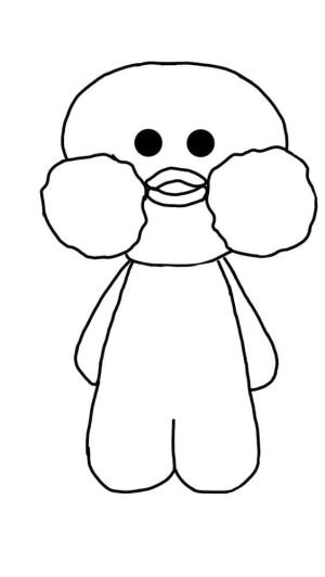 Lalafanfan Duck boyama sayfası,  coloring page, Ücretsiz Lalafanfan Duck resmi, 