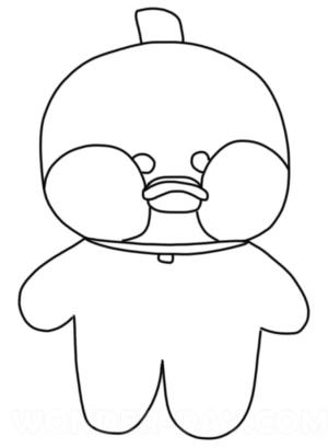 Lalafanfan Duck boyama sayfası,  coloring page, Lalafanfan Duck Yazdırılabilir, 