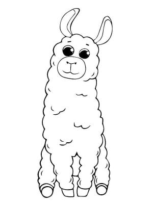 Lama boyama sayfası,  coloring page, Ücretsiz Yazdırılabilir Sevimli Lama, 