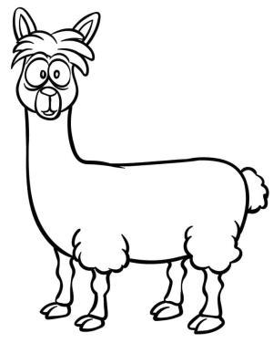 Lama boyama sayfası,  coloring page, , 