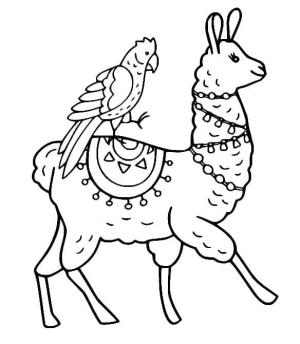 Lama boyama sayfası,  coloring page, , 