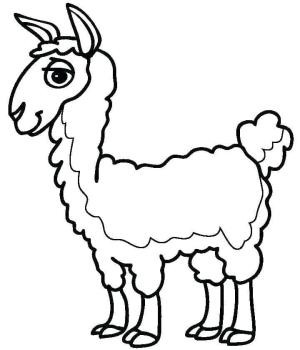 Lama boyama sayfası,  coloring page, , 