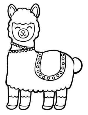 Lama boyama sayfası,  coloring page, , 