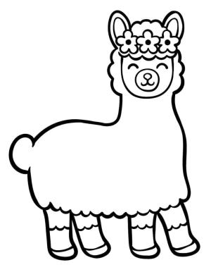 Lama boyama sayfası,  coloring page, , 