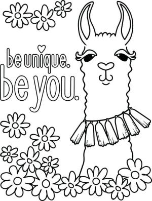 Lama boyama sayfası,  coloring page, , 