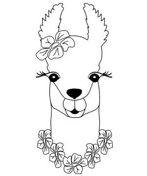 Lama boyama sayfası,  coloring page, Çok Güzel Lama Ücretsiz, 