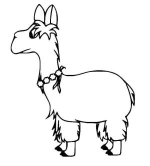 Lama boyama sayfası,  coloring page, , 