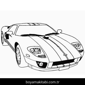 Lamborghini boyama sayfası – eğitici aktivite, yaratıcılık