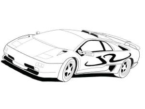 Lamborghini boyama sayfası, coloring page, Lamborghini Speed Car’ı çiz,
