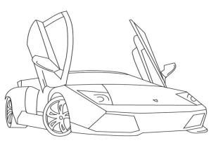 Lamborghini boyama sayfası, coloring page, Lamborghini Spor Arabası çiz,