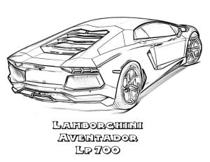 Lamborghini boyama sayfası, coloring page, Lamborghini Aventador LP700’ü çizin,