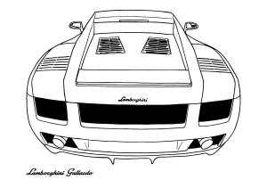 Lamborghini boyama sayfası, coloring page, Lamborghini Gallardo’yu çiz,