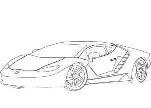 Lamborghini boyama sayfası, coloring page, Lamborghini Yüzüncü Yılı,