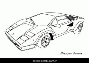 Lamborghini boyama sayfası – ücretsiz yazdır, boyama etkinliği