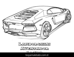 Lamborghini boyama sayfası – yaratıcılık, eğlenceli etkinlik