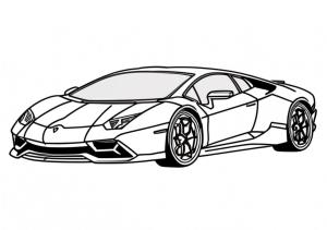 Lamborghini boyama sayfası, coloring page, Güzel Lamborghini Arabası Çiz,