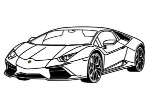Lamborghini boyama sayfası, coloring page, Lamborghini Sport’u çiz,