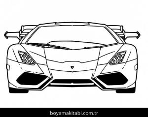 Lamborghini boyama sayfası – yaratıcılığı geliştirir, keyifli zaman