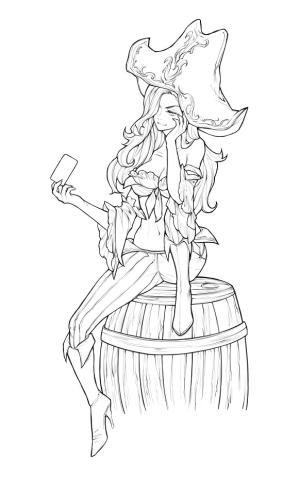 League Of Legends boyama sayfası,  coloring page, Miss Fortune, 