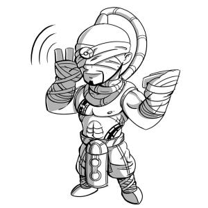 League Of Legends boyama sayfası,  coloring page, Chibi Lee Sin, 