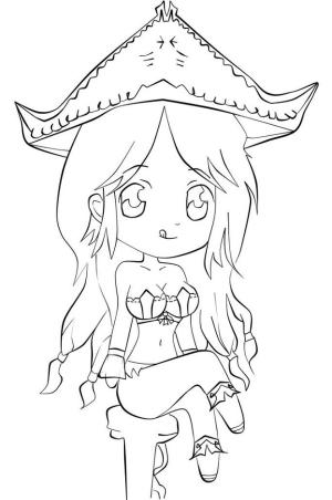 League Of Legends boyama sayfası,  coloring page, Şirin Miss Fortune, 