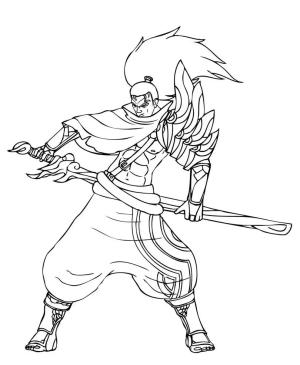 League Of Legends boyama sayfası,  coloring page, Yasuo, 