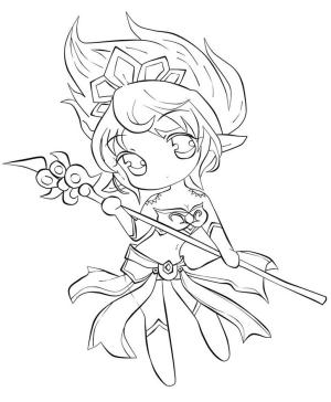 League Of Legends boyama sayfası,  coloring page, Chibi Janna, 