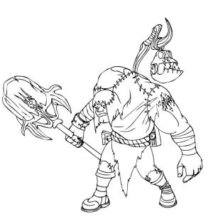 League Of Legends boyama sayfası,  coloring page, Yorick, 