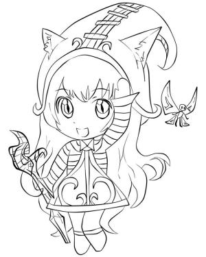 League Of Legends boyama sayfası,  coloring page, Chibi Lulu, 