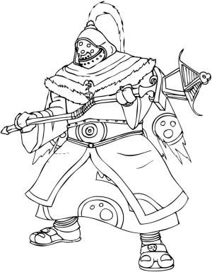 League Of Legends boyama sayfası,  coloring page, Jax, 