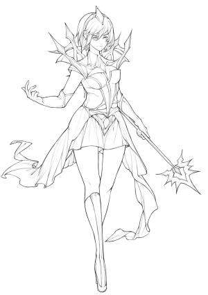 League Of Legends boyama sayfası,  coloring page, Lux Elementalist: Işık, 