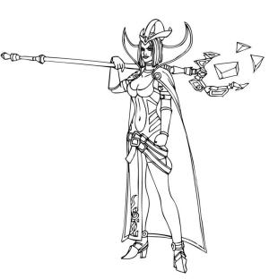 League Of Legends boyama sayfası,  coloring page, Leblanc, 