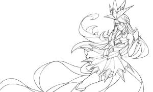 League Of Legends boyama sayfası,  coloring page, Yıldız Muhafızı Syndra, 