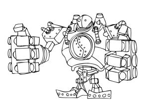 League Of Legends boyama sayfası,  coloring page, Blitzcrank, 